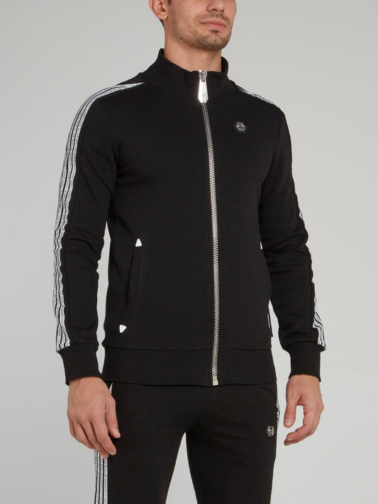 Logo Sleeve Stripe Jogging Jacket