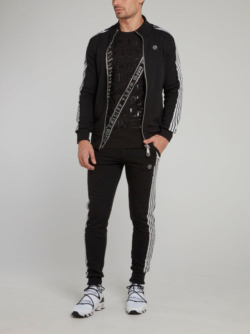 Logo Sleeve Stripe Jogging Jacket