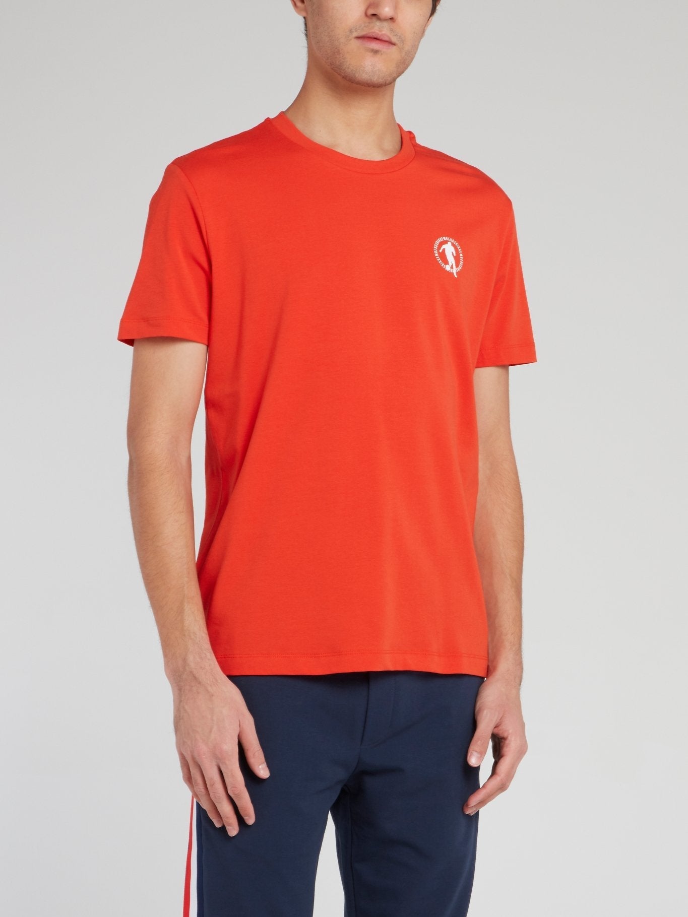 Orange Sport Logo T-Shirt