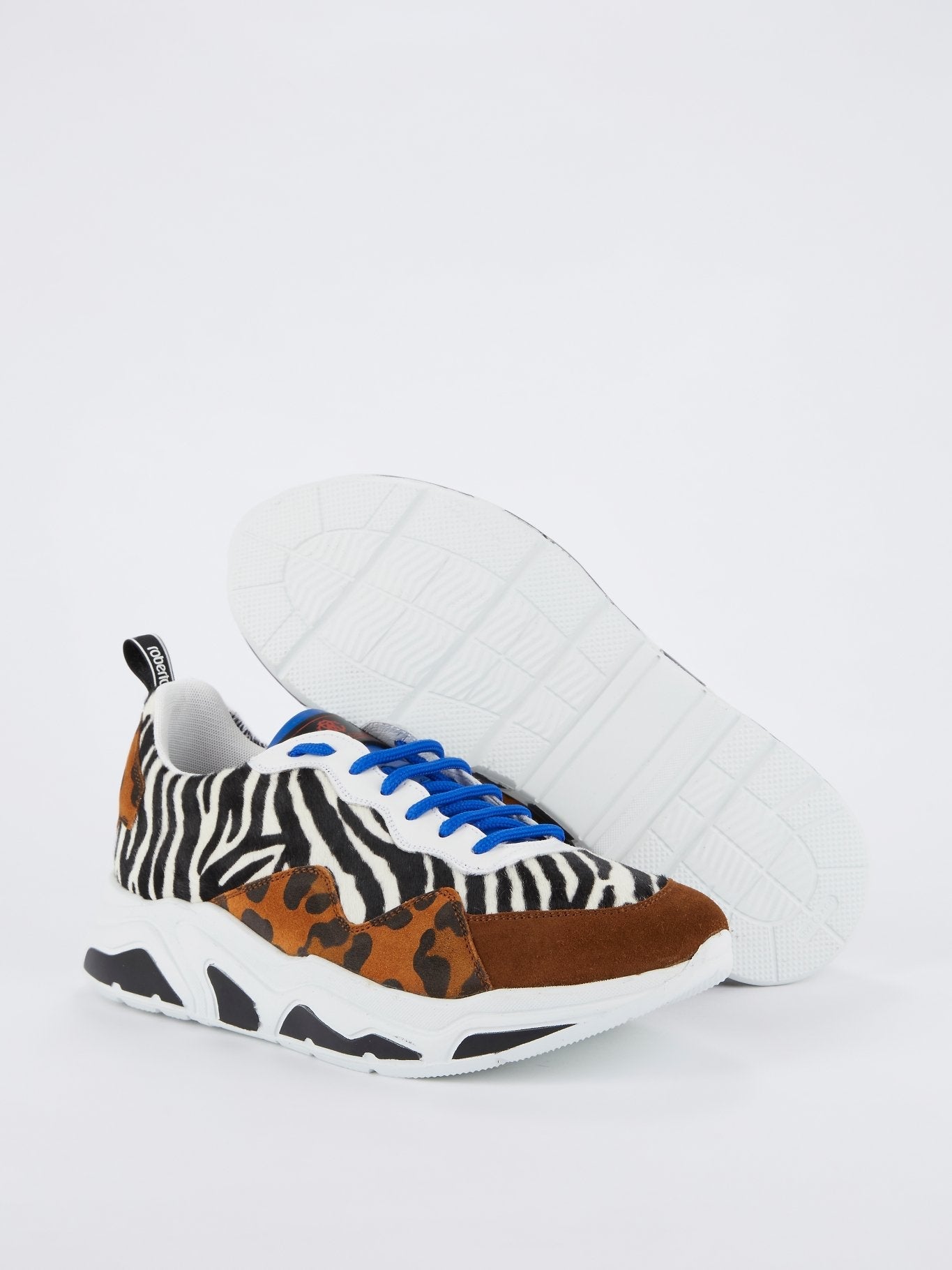 Animalier Print Pony Hair Sneakers