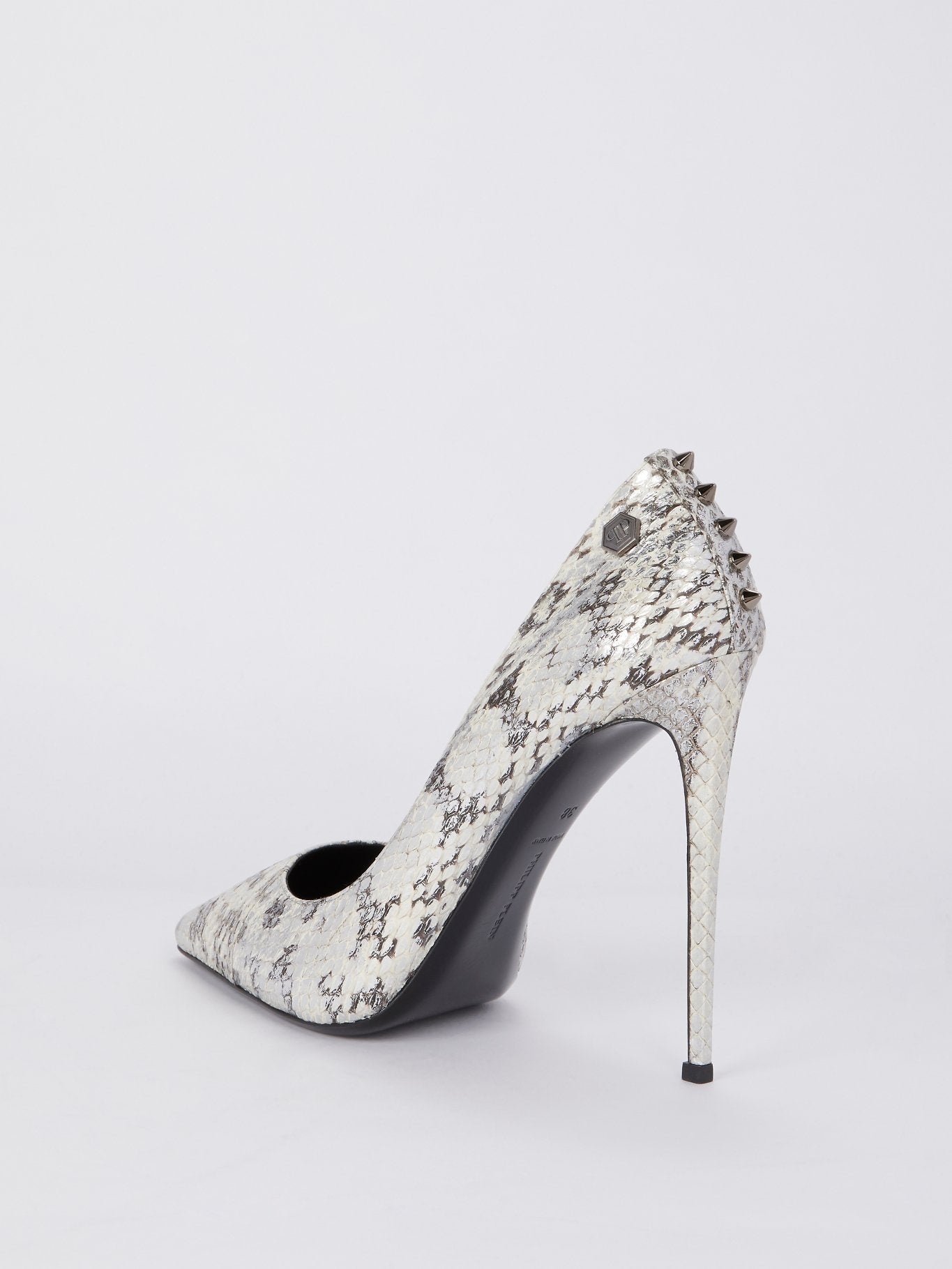 Python Effect Studded Pumps