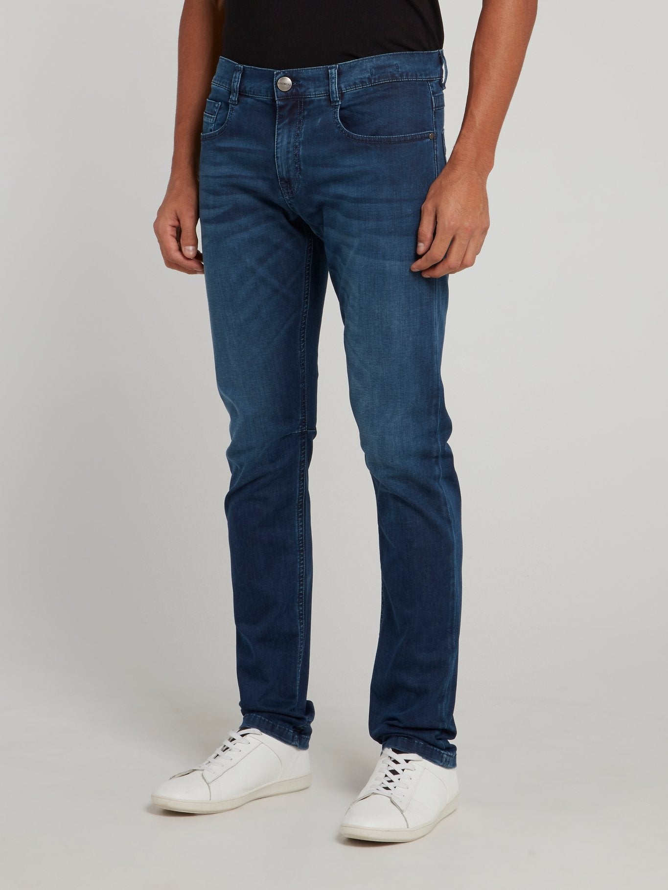 Navy Skinny Denim Trousers