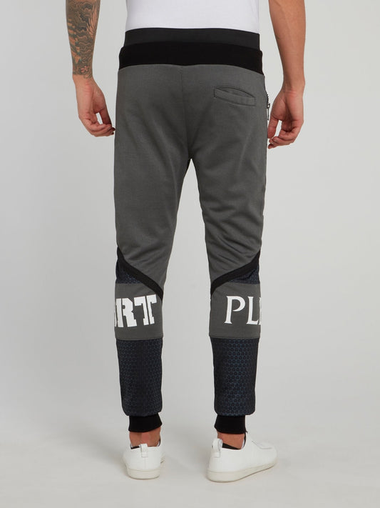 Klaas Navy Geometric Jogging Trousers