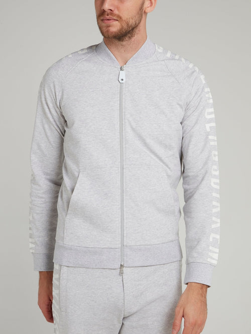 Grey Logo Sleeve Jacket