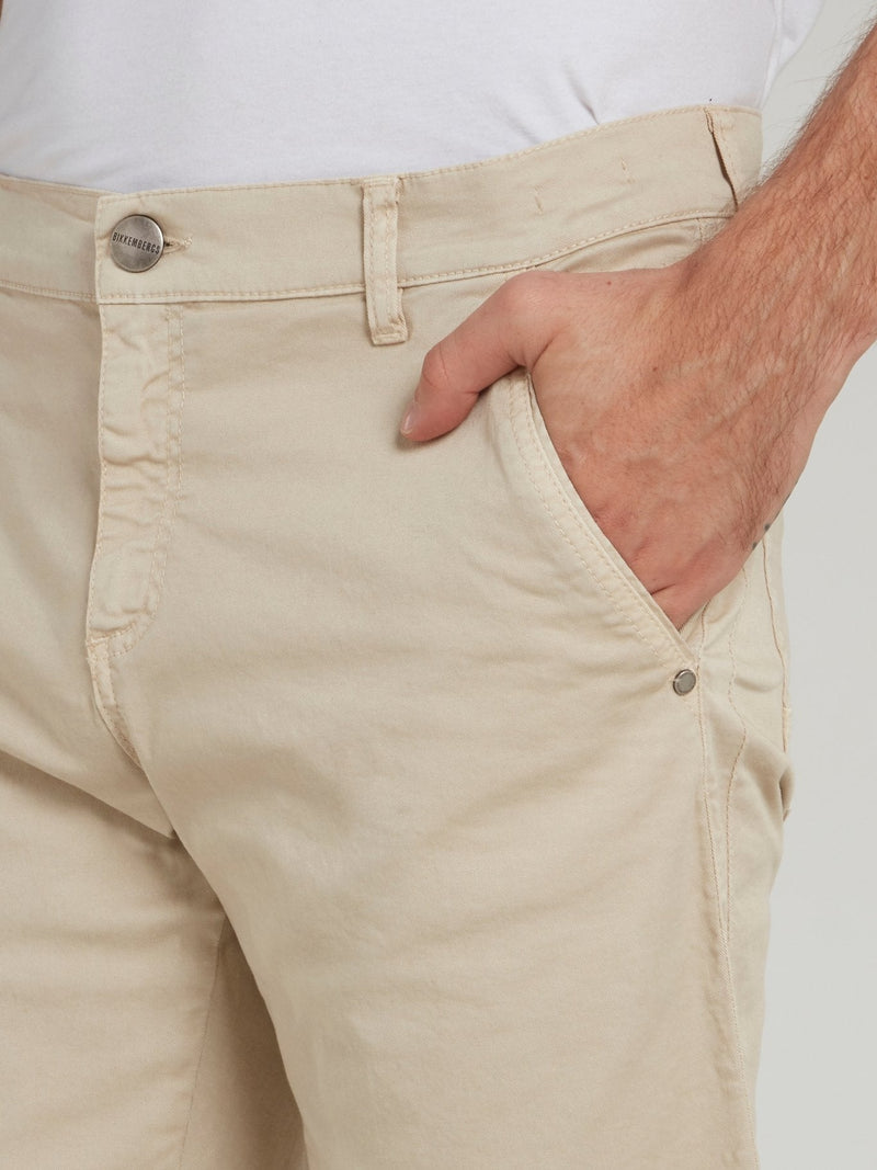 Beige Bermuda Shorts