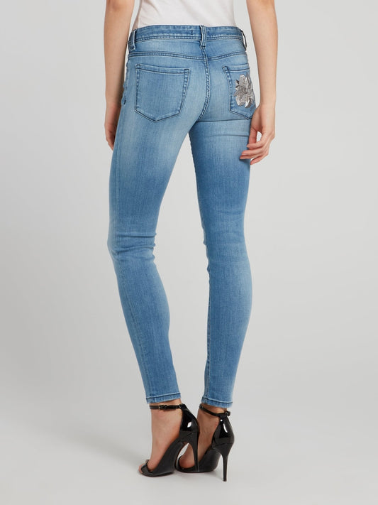 Blue Denim Skinny Jeans