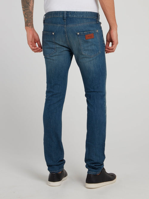 Blue Fade Denim Jeans