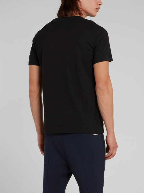 Black Statement Cotton Shirt