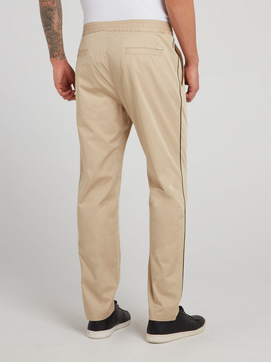 Light Brown Straight Cut Trousers