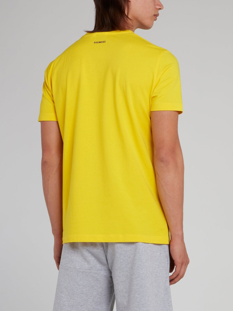 Yellow Sport Logo T-Shirt