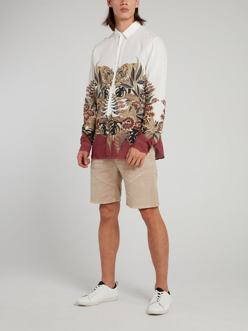 Jungle Print Long Sleeve Shirt