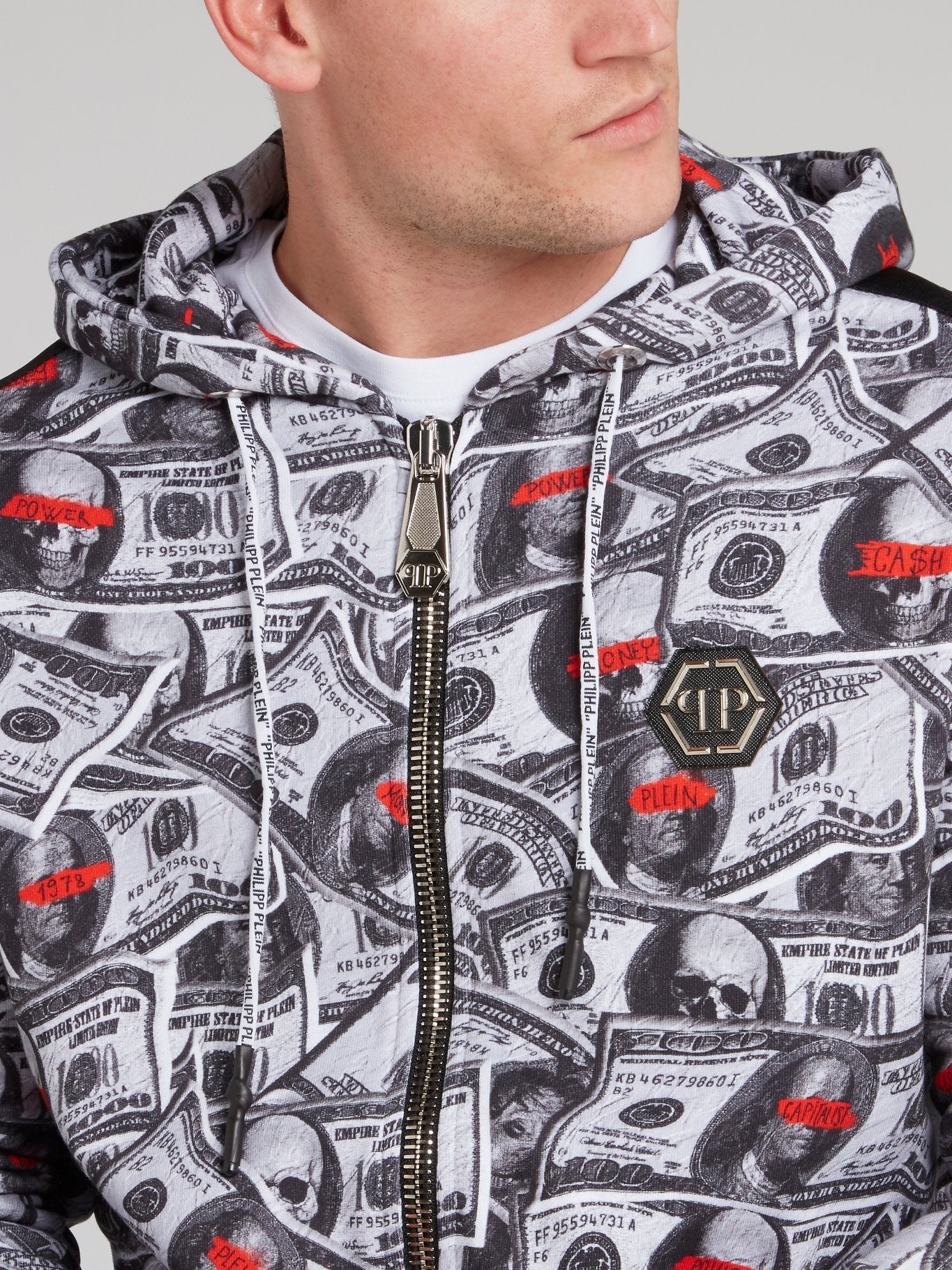 Dollar Skull Hoodie Sweat Jacket