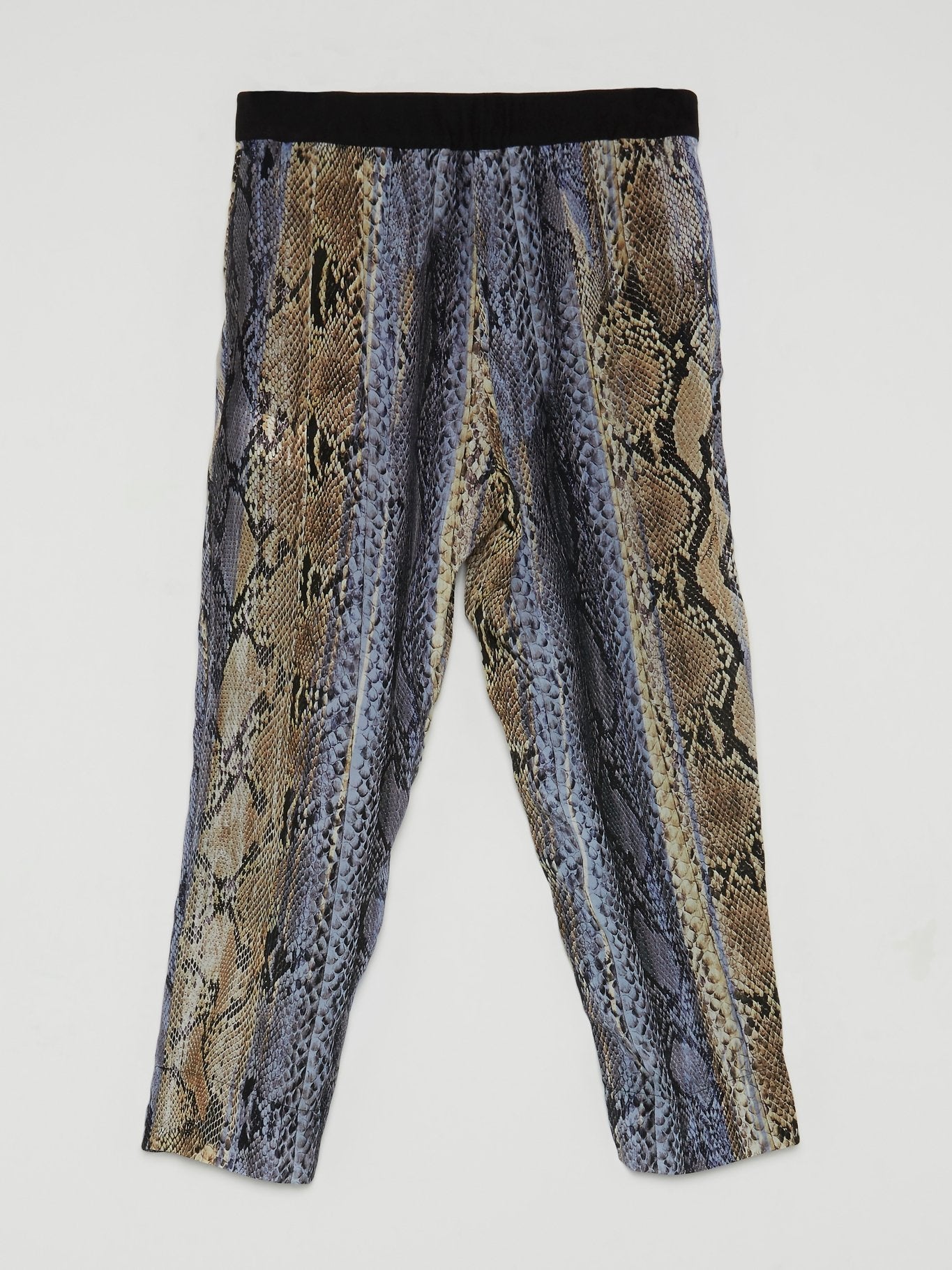 Purple Snake Print Trousers