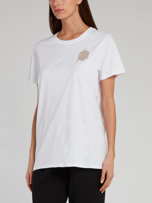 Giselle White Studded T-Shirt