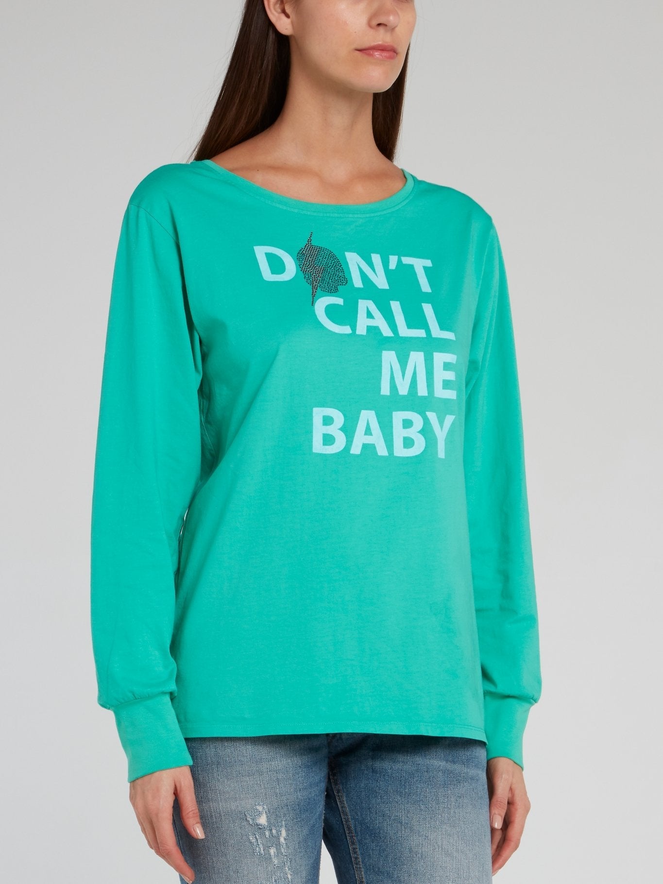 Miley Green Statement Pullover