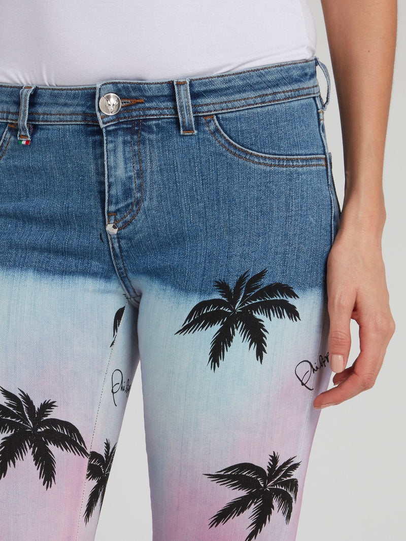 Aloha Plein Denim Jeggings