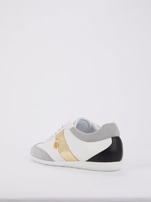 Colour Block Snake Panel Sneakers