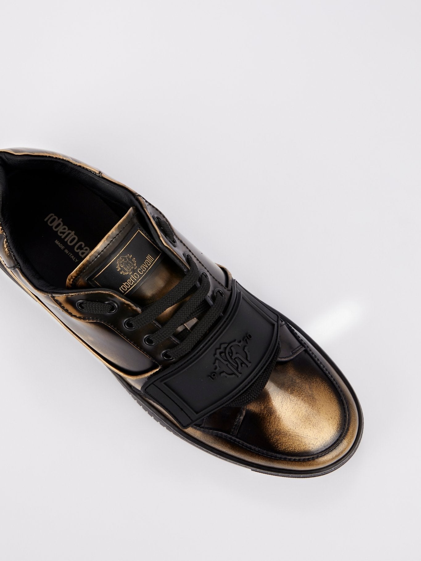 Brass Rustic Leather Sneakers