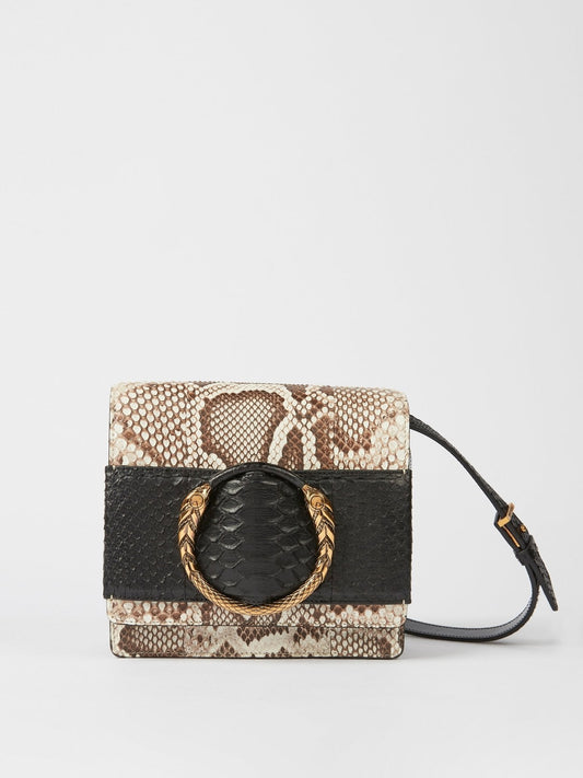 Snake Effect Shoulder Bag