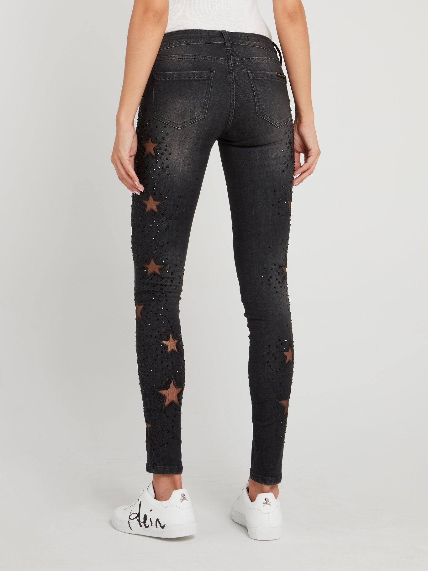 Keira Syll Black Studded Jeggings