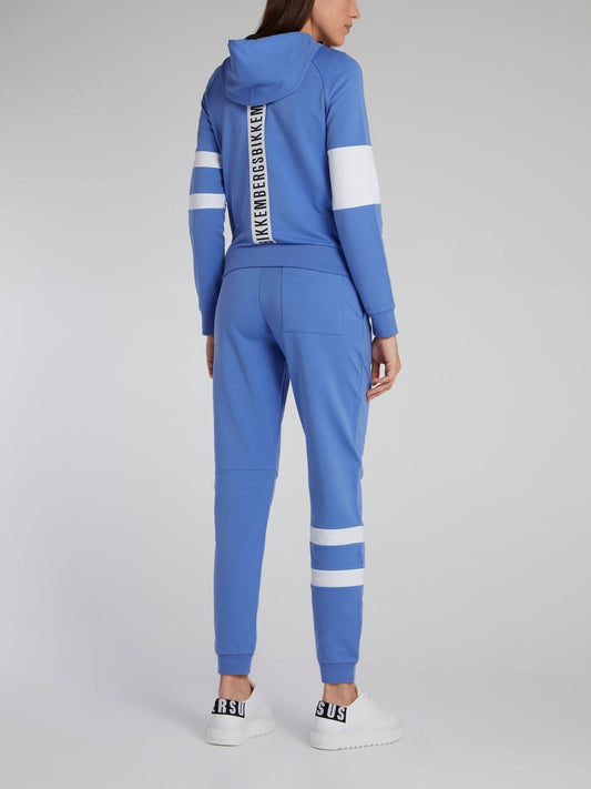 Blue Stripe Panel Active Suit