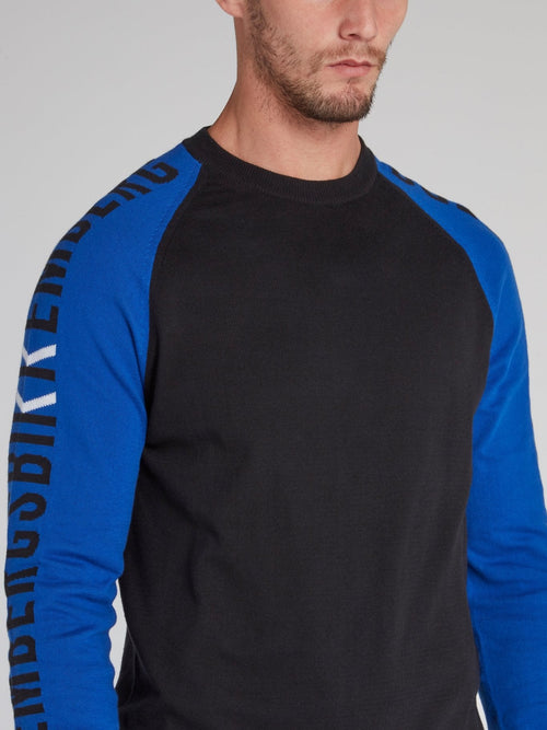 Raglan Logo Sleeve Sweater