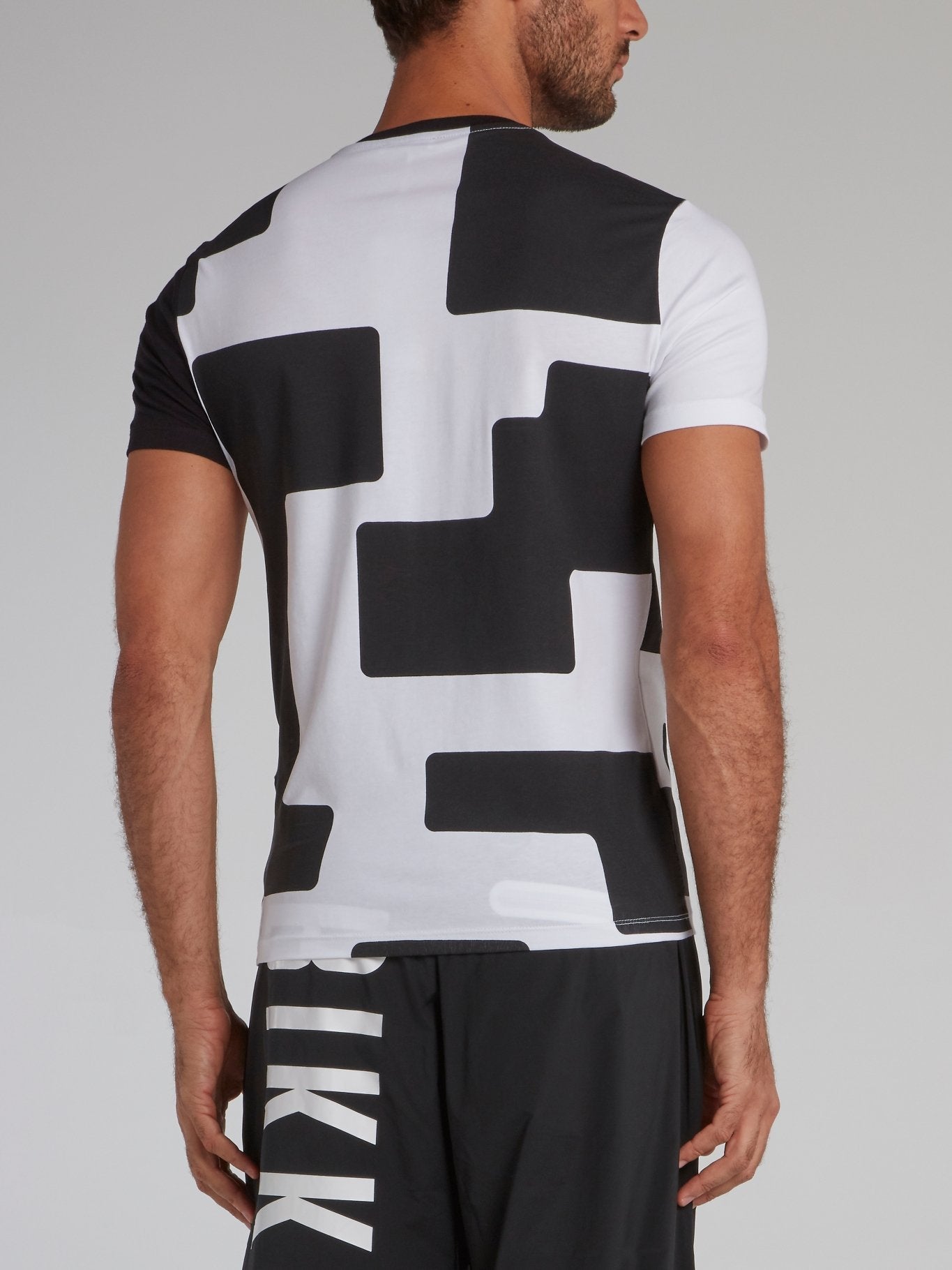 Two Tone Geometric T-Shirt