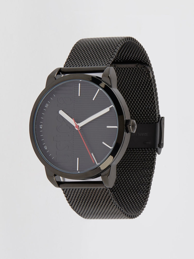 Forte Black Milanese Strap Analog Watch