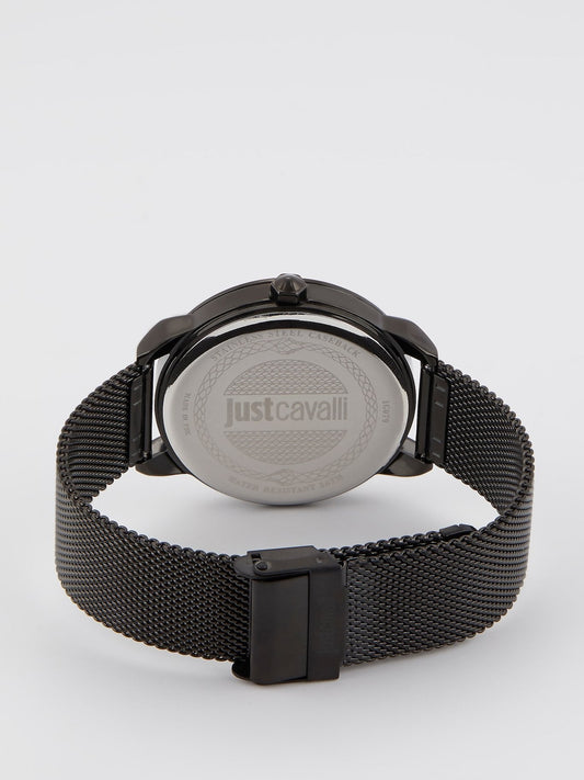 Forte Black Milanese Strap Analog Watch