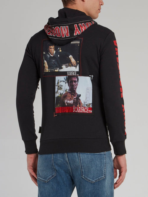 Scarface Black Hoodie Sweat Jacket