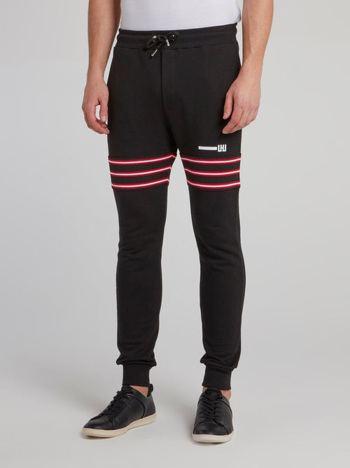 Black Tape Patch Sweatpants