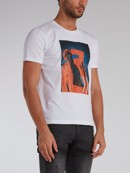 White Graphic Print T-Shirt