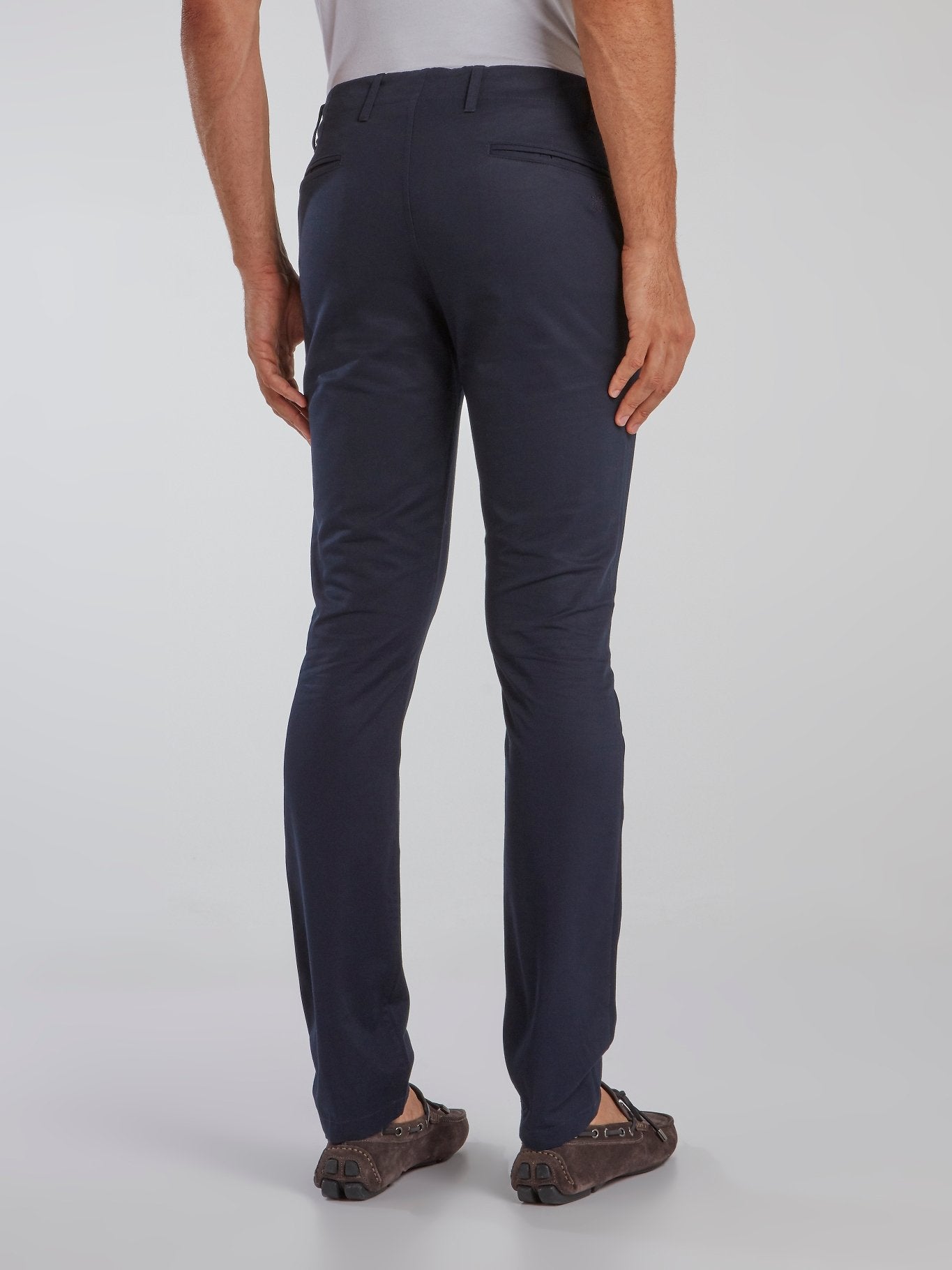 Navy Slim Fit Chino Trousers