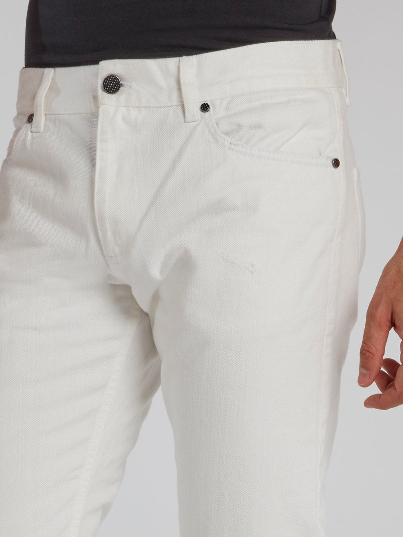 White Denim Tunnel Trousers