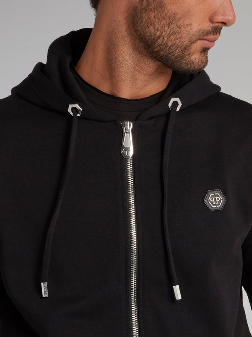 Black Skull Hoodie Sweat Jacket