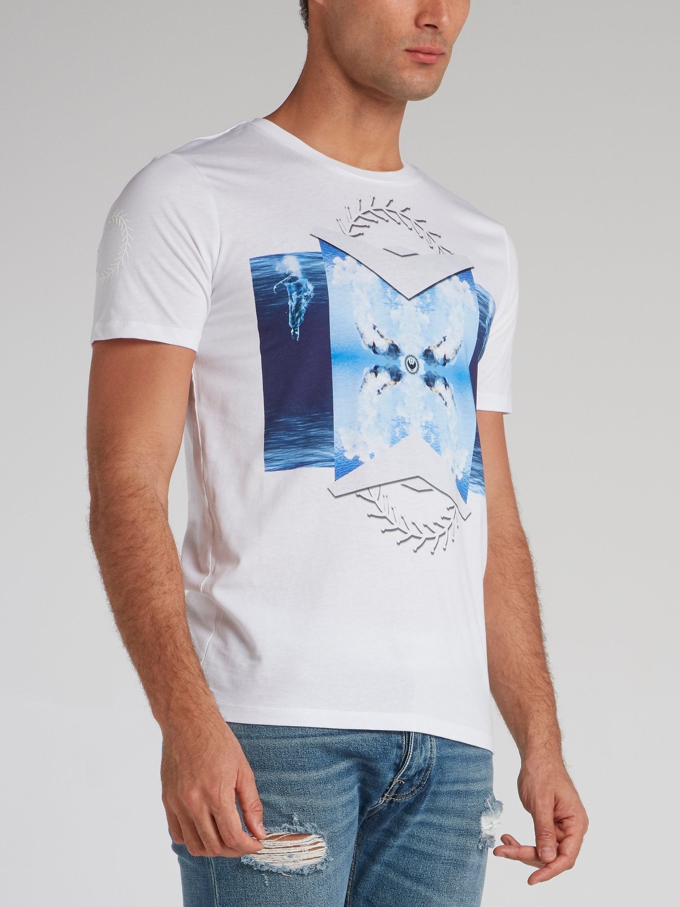 Guillard White Printed T-Shirt