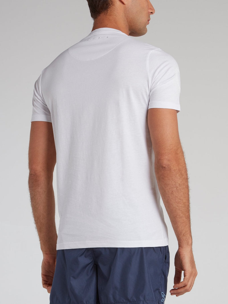 Adelio White Printed T-Shirt