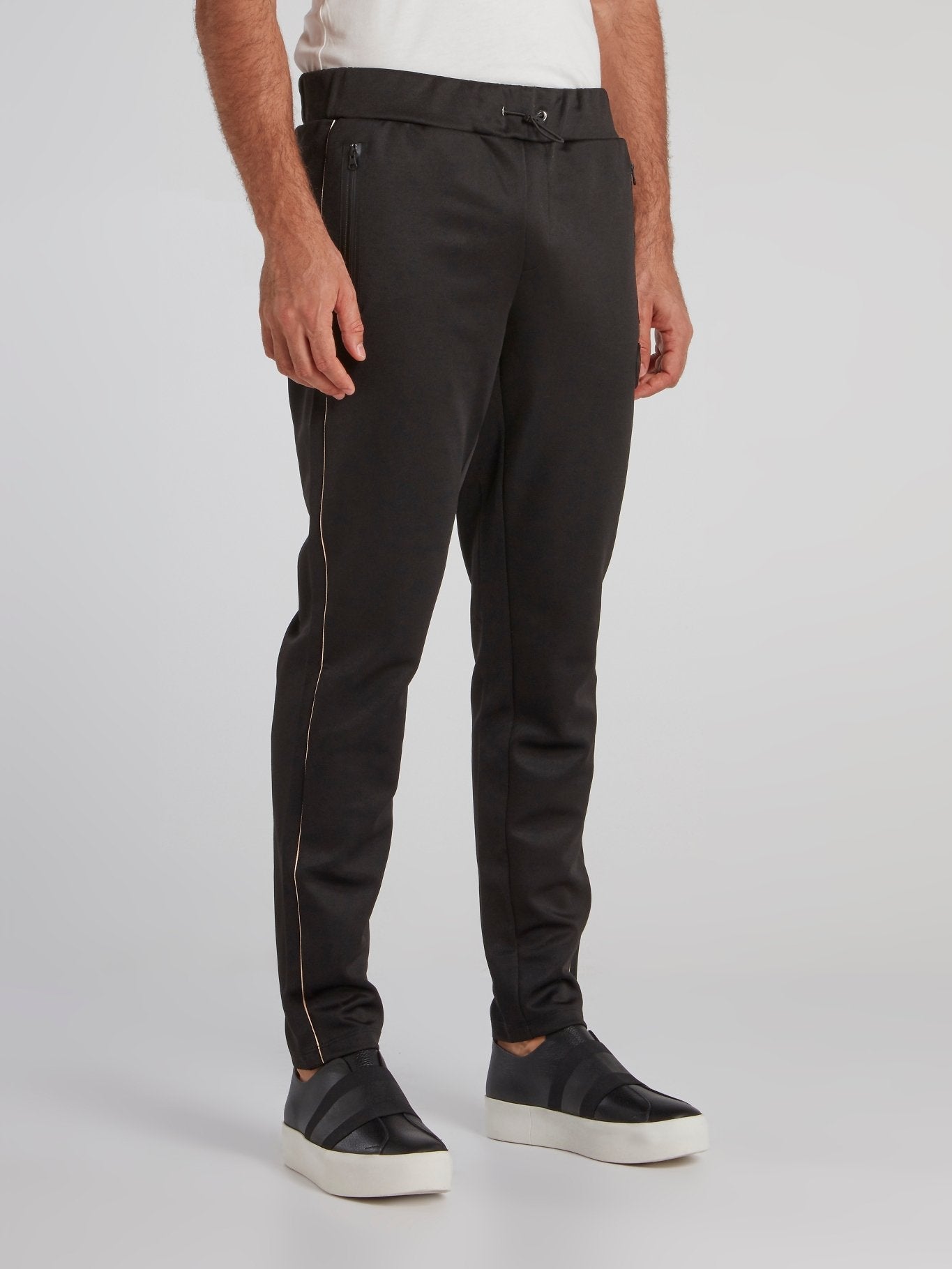 Fleet Black Logo Jogging Trousers