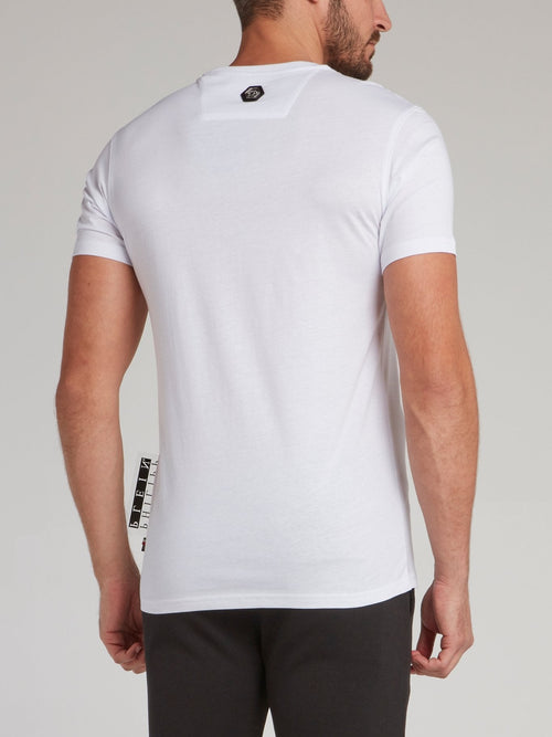 Rock PP White Studded T-Shirt