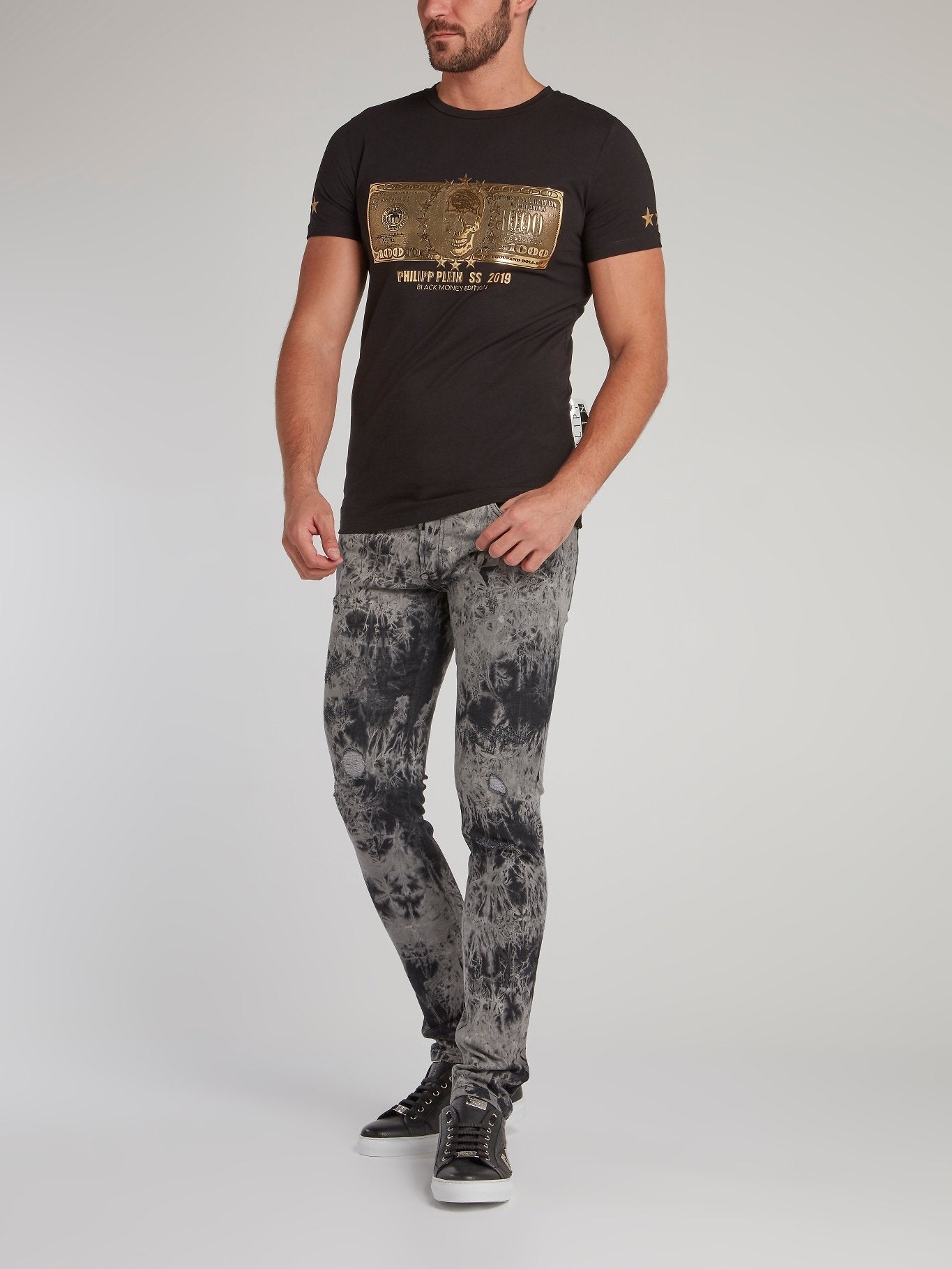 Dollar Distressed Slim Fit Jeans