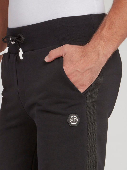 Black Rear Logo Jogging Shorts