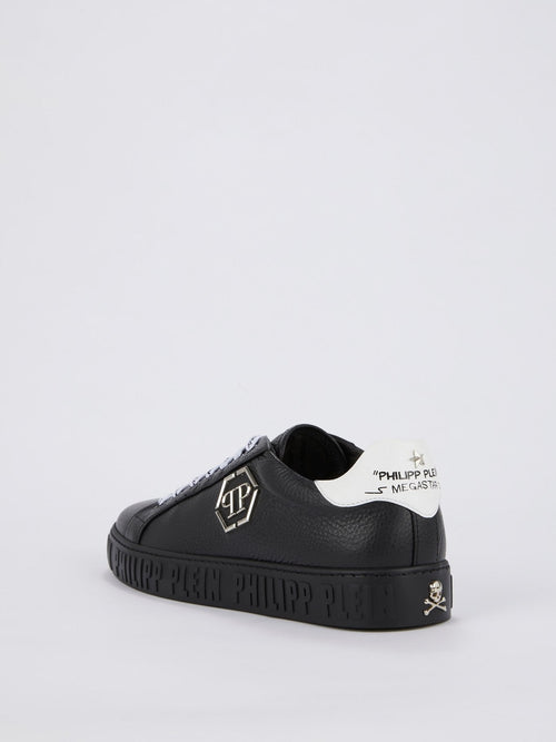 Black Logo Sole Sneakers