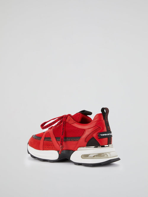 Red Logo Trim Trainers