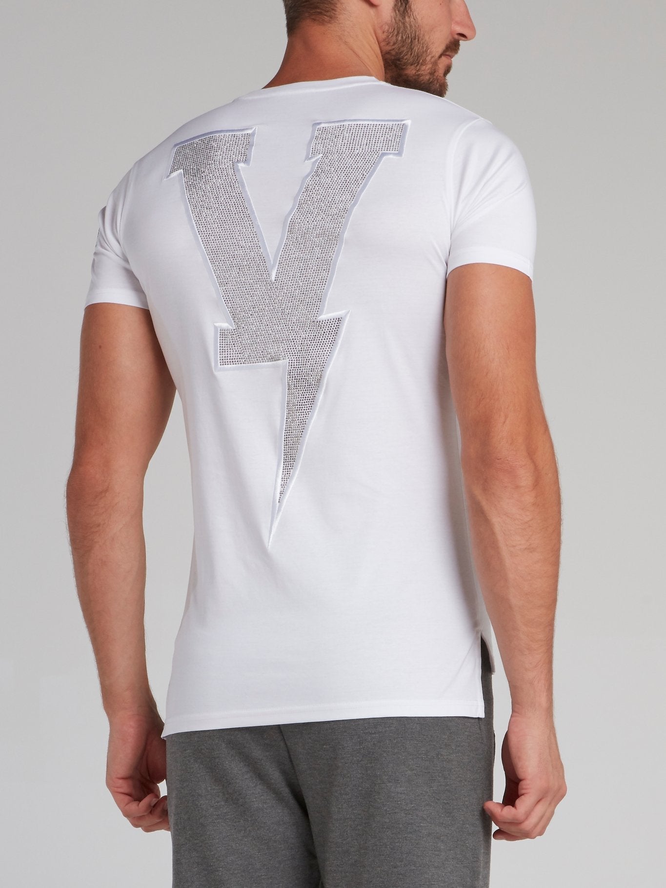 Cosmos White Studded T-Shirt