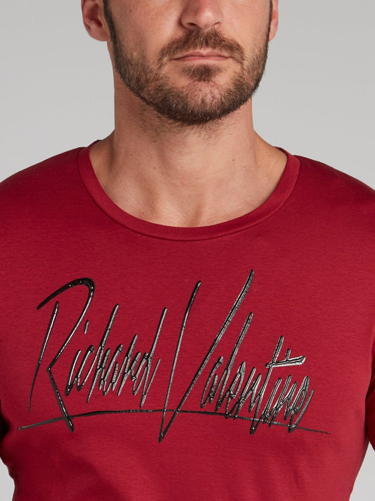 Axel Red Signature Logo T-Shirt