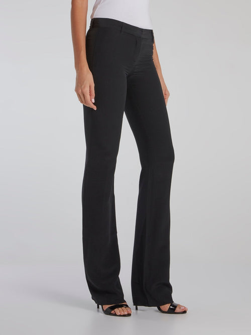 Black Flared Trousers