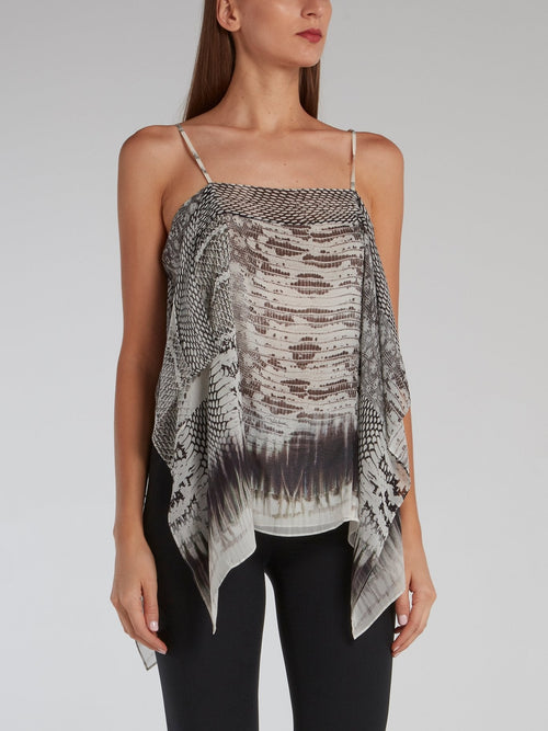 Python Print Flounce Camis