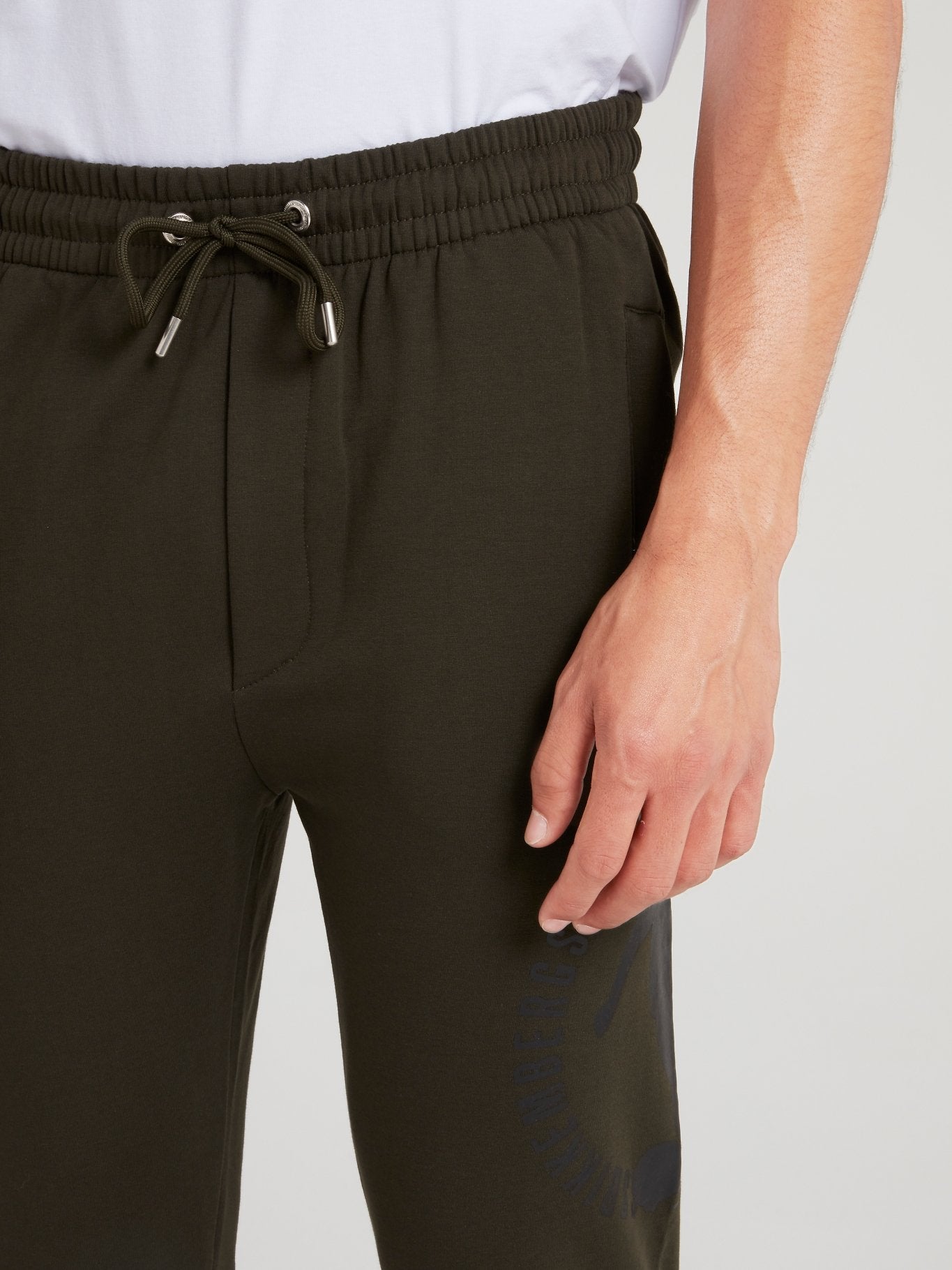 Olive Drawstring Fleece Pants