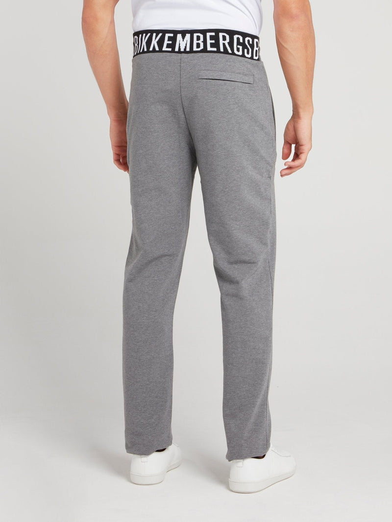 Grey Logo Waistband Fleece Pants