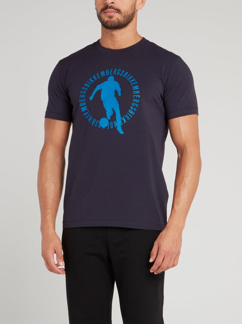 Navy Sport Logo T-Shirt